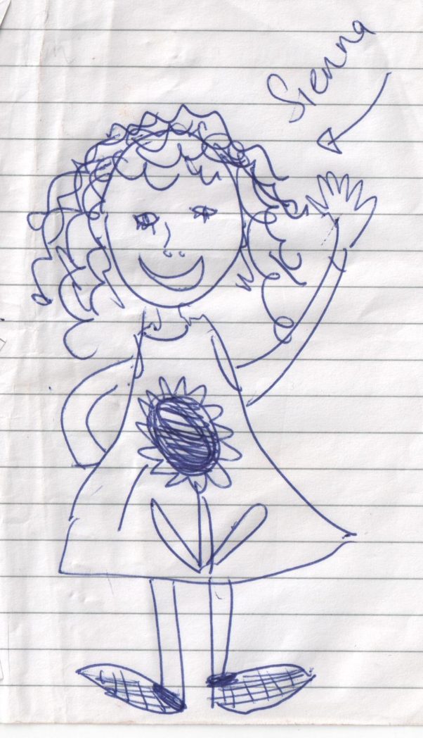 Doodle of my four year old daughter, Sienna, The Leader's Digest Doodle of my four year old daughter, Sienna, The Leader's Digest
